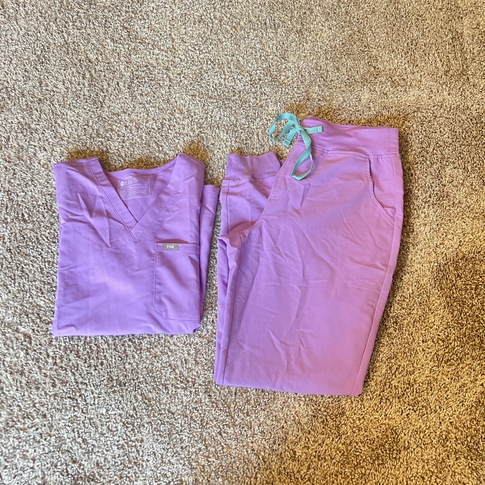 FIGS lilac Zamora scrub pants